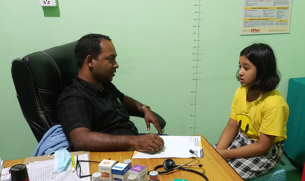 बालबालिकाको निःशुल्क स्वास्थ्य परीक्षण