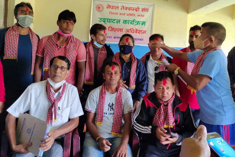 बाबुलालको नेतृत्वमा झापा तेक्वान्दो संघ