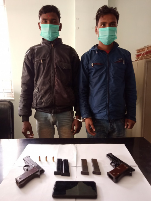 सुनसरीबाट पेस्तोलसहित दुई भारतीय नागरिक पक्राउ