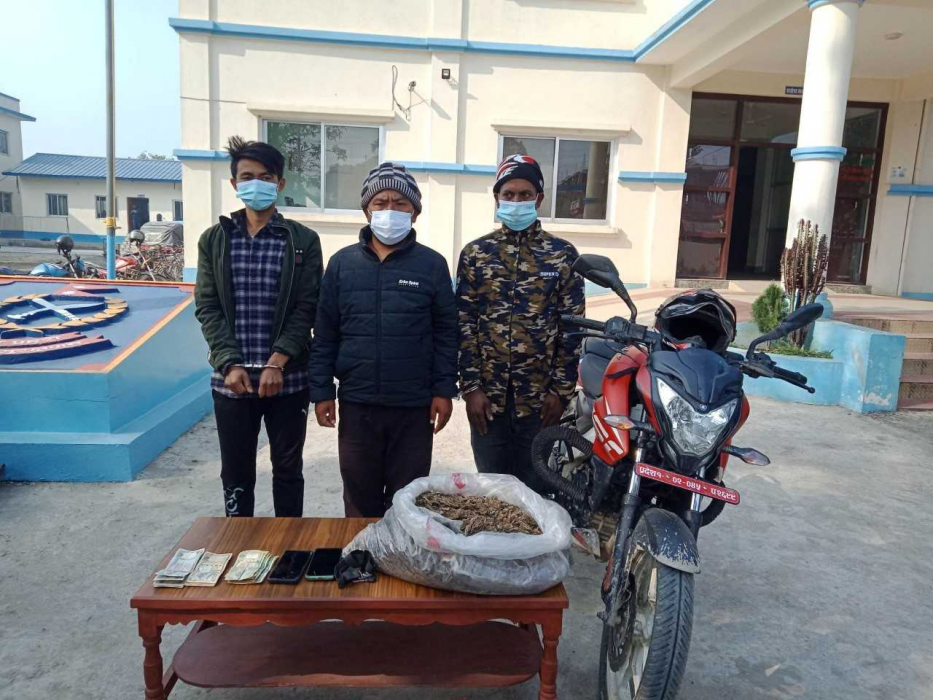 लागूऔषधसहित ३ जना पक्राउ