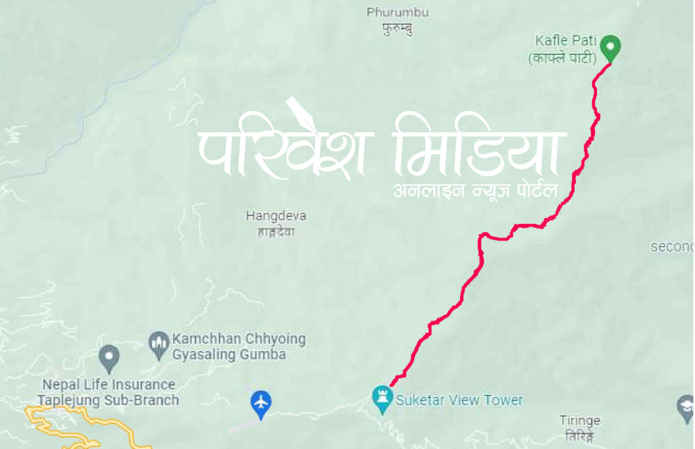 ठूलो पाथिभरा जाने सडक कालोपत्रे हुने
