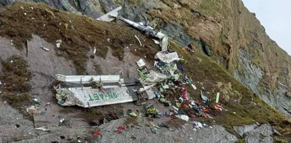 बेपत्ता तारा एयरको विमान दुर्घटनाग्रस्त अवस्थामा फेला