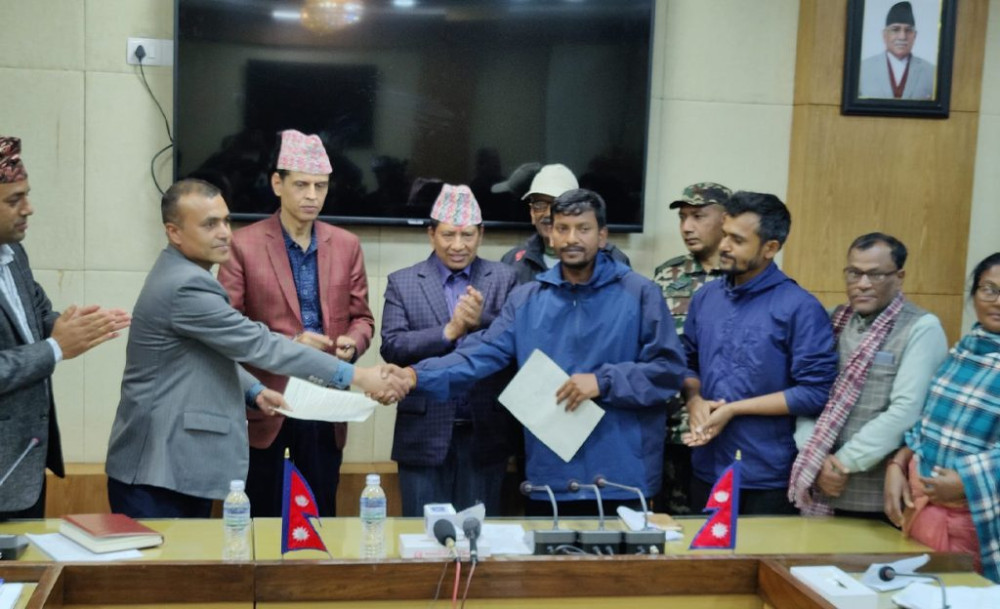 सरकार र मिटरव्याज विरुद्धको संघर्ष समितिबिच पाँचबुँदे सहमति
