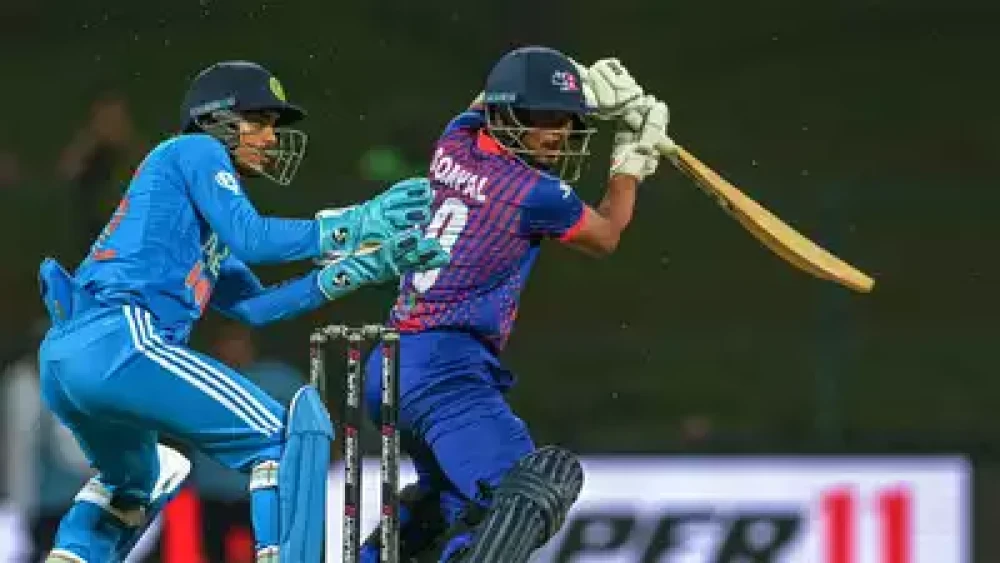 टेष्ट राष्ट्रको सिनियर टोली भारतलाई नेपालले दियो २३१ रनको लक्ष्य