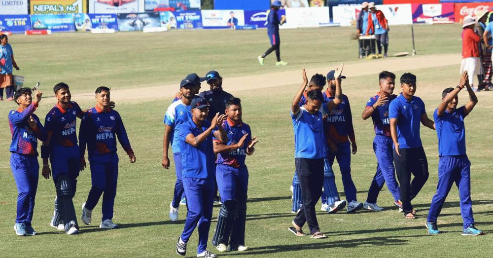 नेपालले युएईलाई पाँच विकेटले हरायो