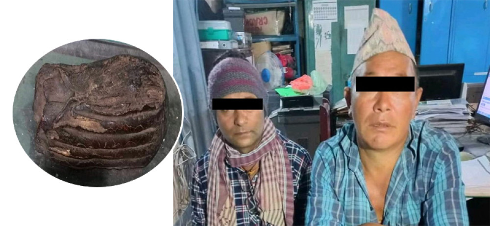 हात्तीको बंगराजस्तो बस्तुसहित अर्जुनधाराबाट दुई जना पक्राउ