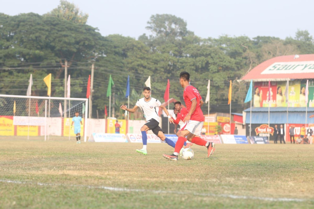 झापा लिग : बिर्तामोड र हल्दिबारीले बाँडे १–१ अंक