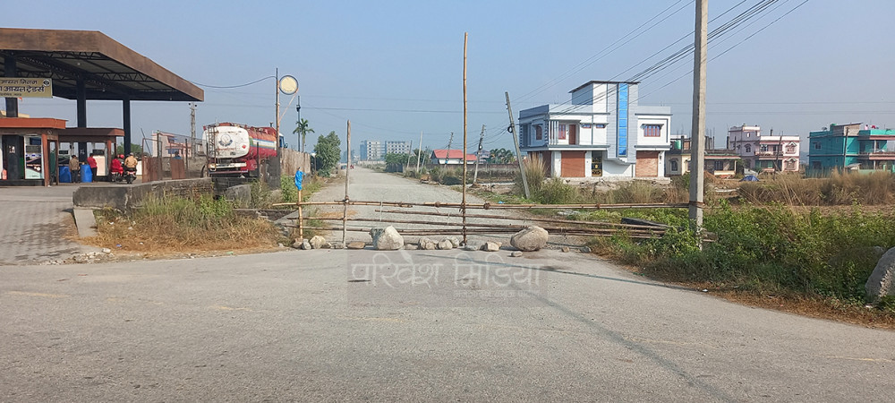 हर्कलाल मार्ग बेतिथी : एक हप्तामा काम सुचारु नगरे ठेकेदारलाई कारबाही गरिने