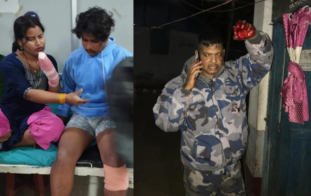 अवैध सामाग्री भित्र्याउन खोज्दा झडप
