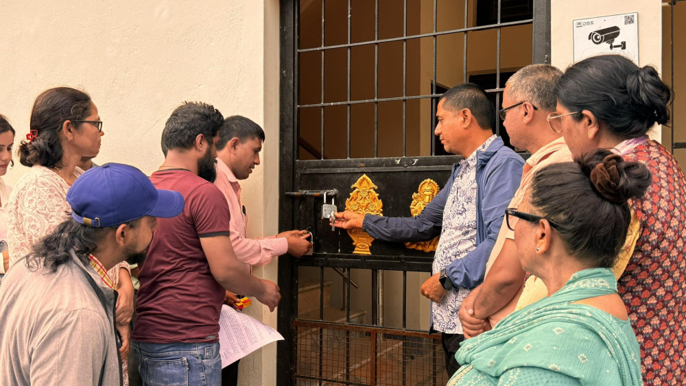 प्रेस चौतारीद्वारा पत्रकार महासंघ झापामा तालाबन्दी
