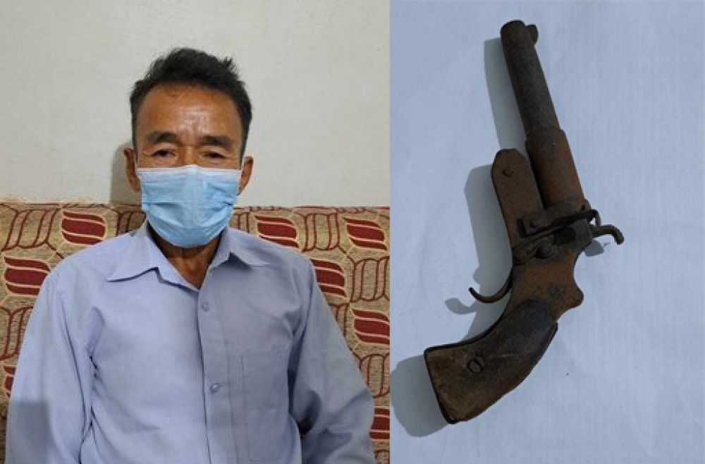 अर्जुनधाराबाट लुकाइछिपाई राखेको हतियार बरामद