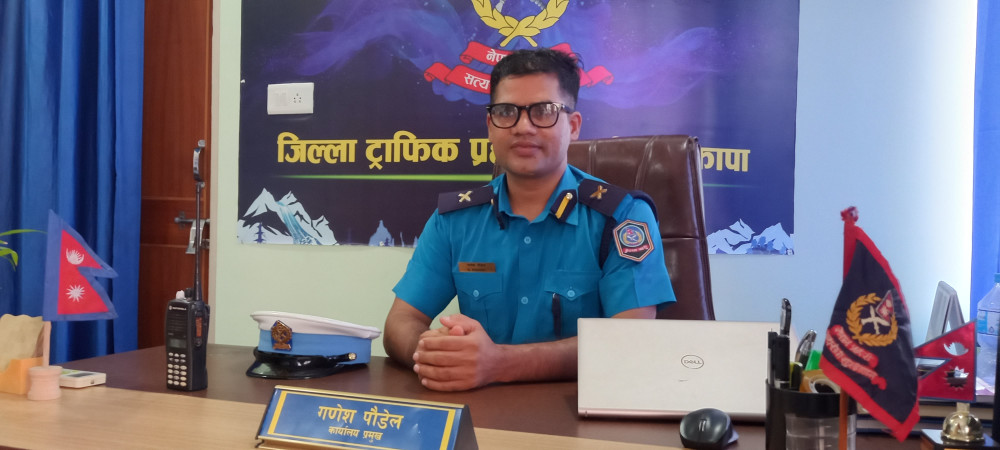सडक सुरक्षामा ध्यान दिने ट्राफिक प्रमुख पौडेलको प्रतिबद्धता