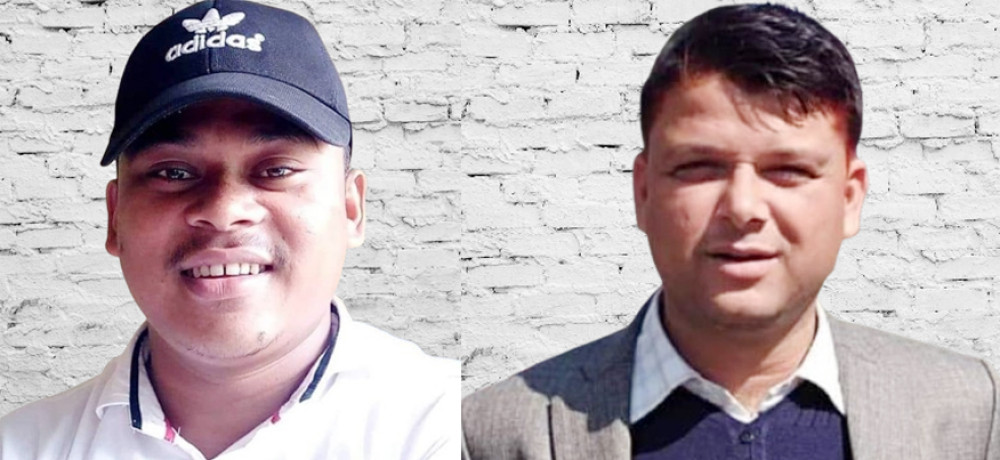 पत्रकारहरु प्रदिप परियार र विष्णुप्रसाद पौडेल सम्मानित हुँदै