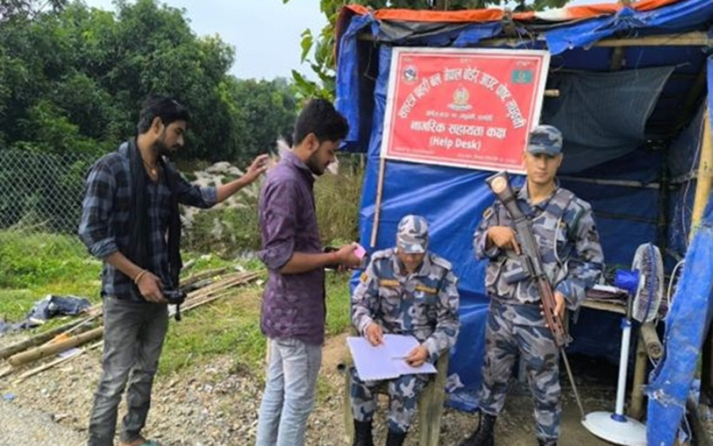 झापाको ६ ठाउँमा सशस्त्र प्रहरीद्वारा सहायता कक्ष स्थापना