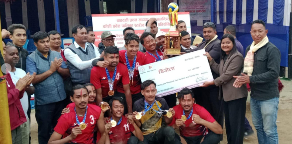 बाह्रदशी अध्यक्ष कप भलिबलको उपाधि दमकको पोल्टामा