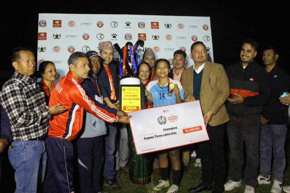 अन्तरपालिका महिला फुटबलको उपाधी कनकाईलाई