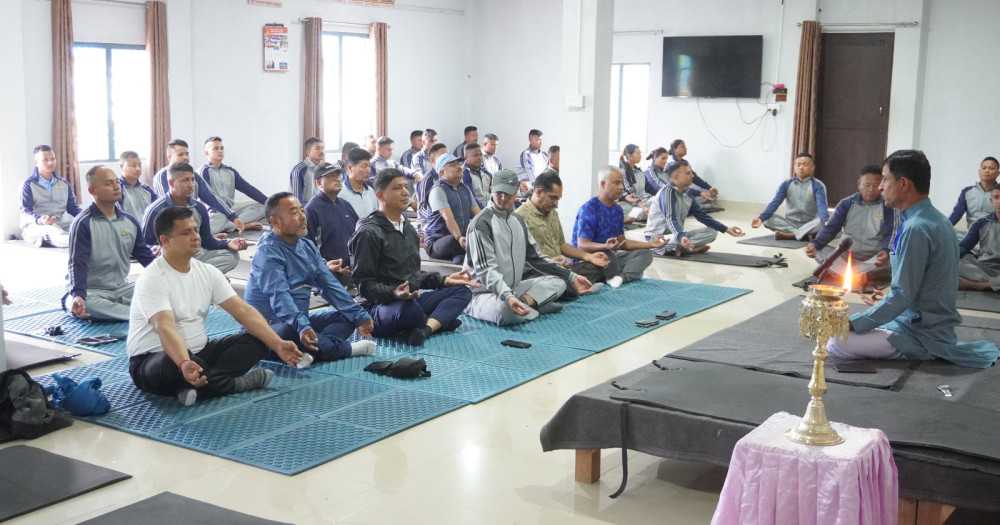 सशस्त्र प्रहरी गणमा योग शिविर