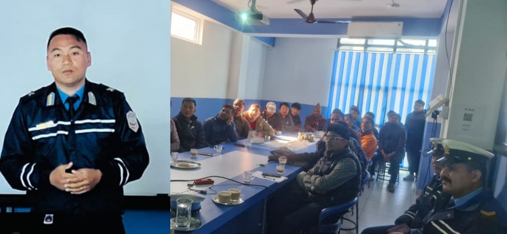 वर्ल्डलिंकका कर्मचारीलाई ट्राफिक सम्बन्धि सचेतनामूलक तालिम